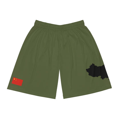 Chinese Pride Basketball Shorts Green