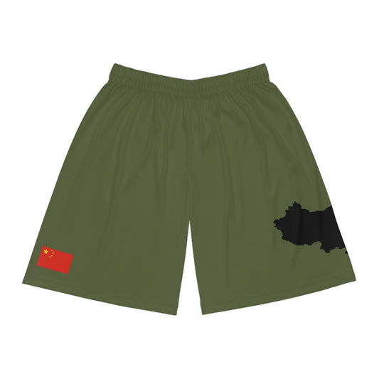 Chinese Pride Basketball Shorts Green