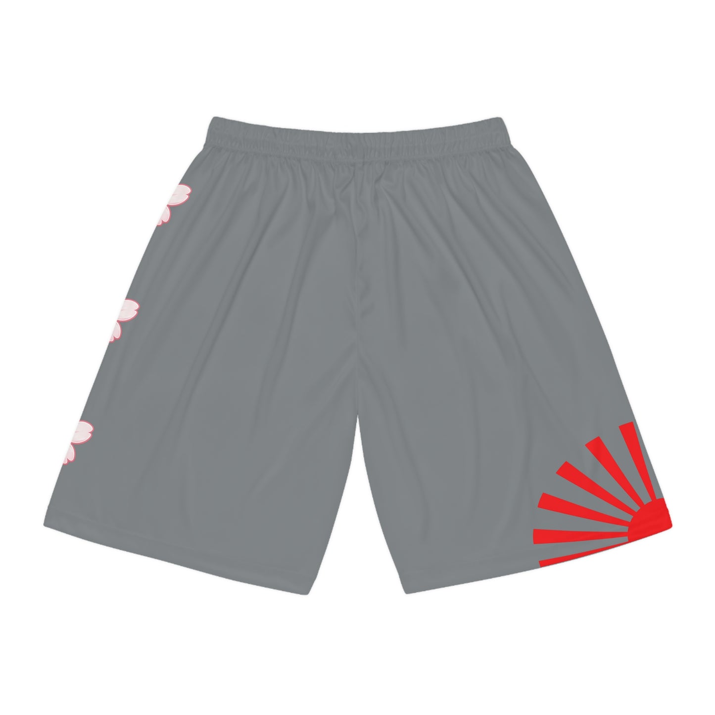 Rising Sun / Sakura Basketball Shorts Gray