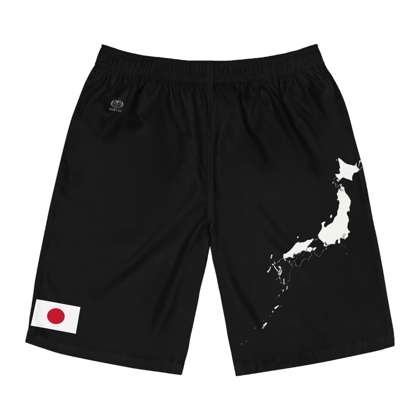 Japanese Pride Board Shorts Black