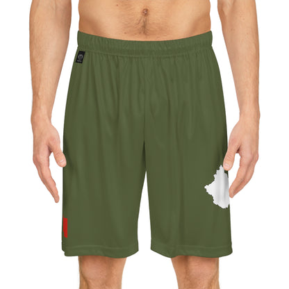 Chinese Pride Basketball Shorts Green/White