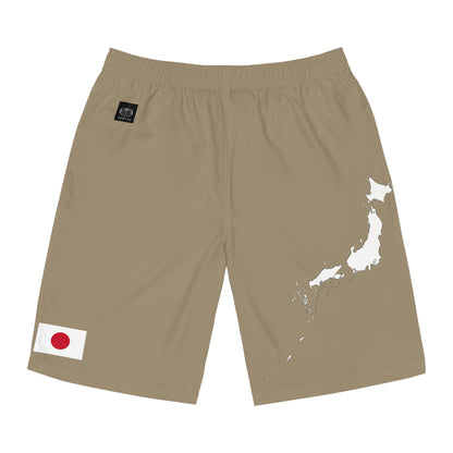 Japanese Pride Board Shorts Khaki