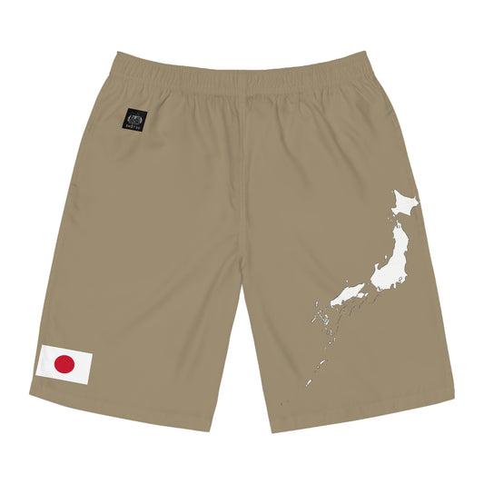 Japanese Pride Board Shorts Khaki