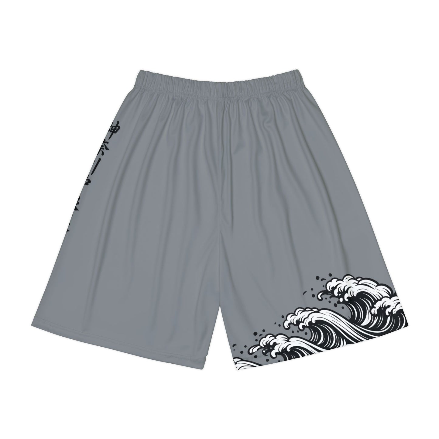 Wave of Kanagawa Basketball Shorts Gray