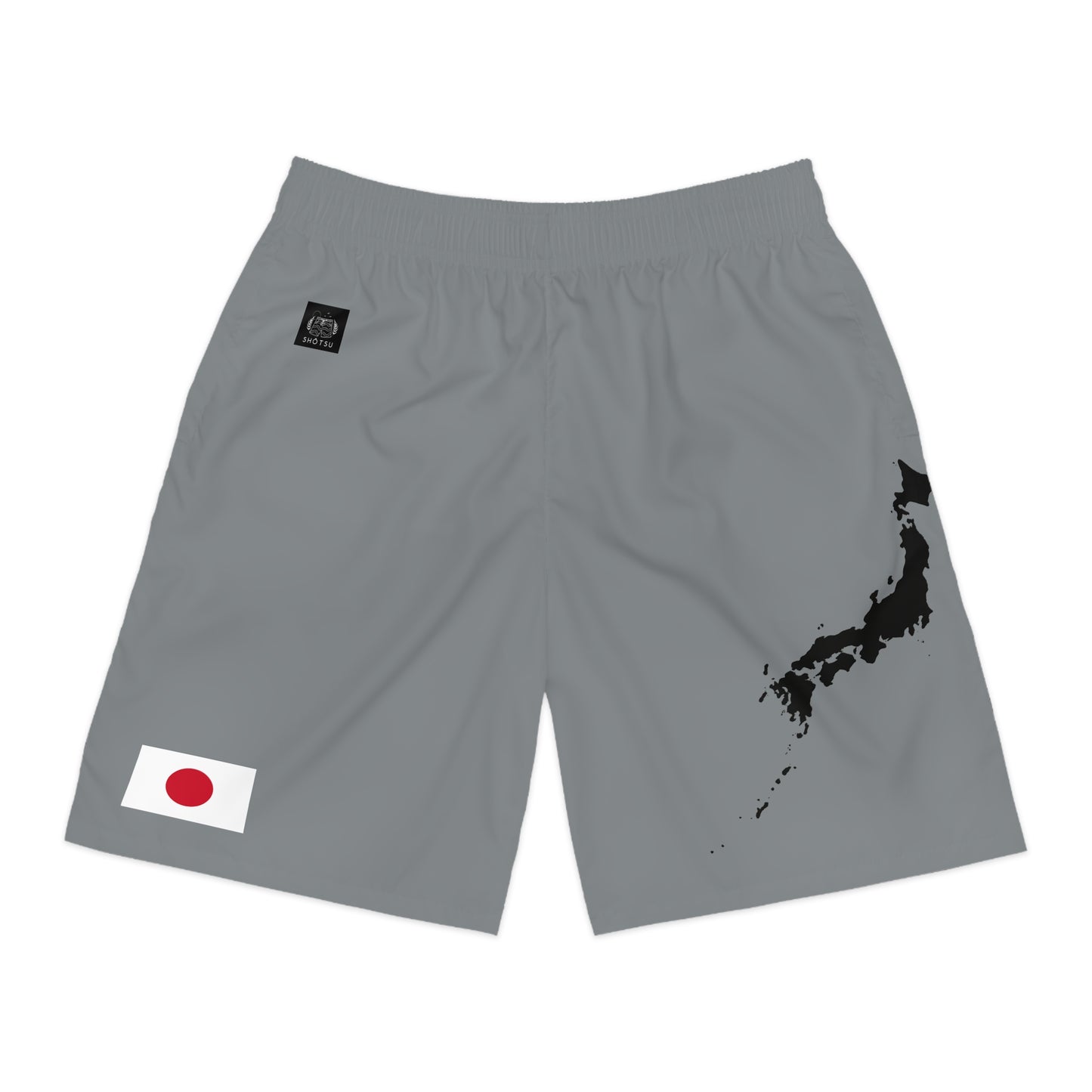 Japanese Pride Jogger Shorts Gray