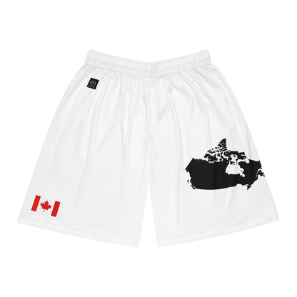 Canadian Pride Basketball Shorts White