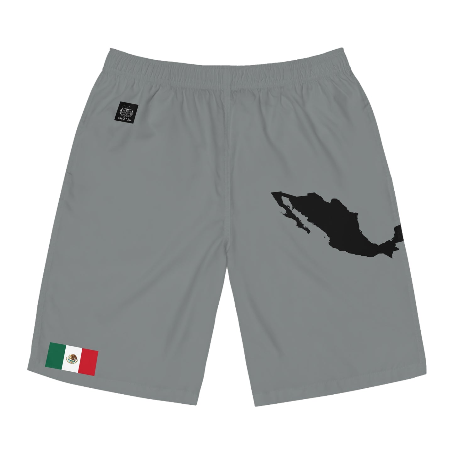Mexican Pride Board Shorts Gray
