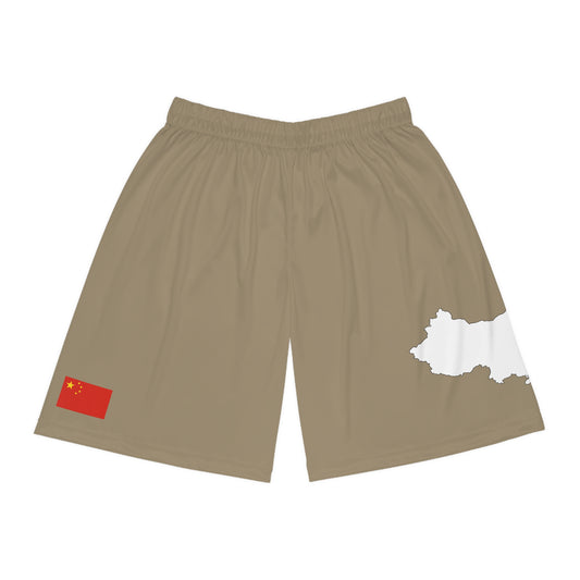 Chinese Pride Basketball Shorts White/Khaki