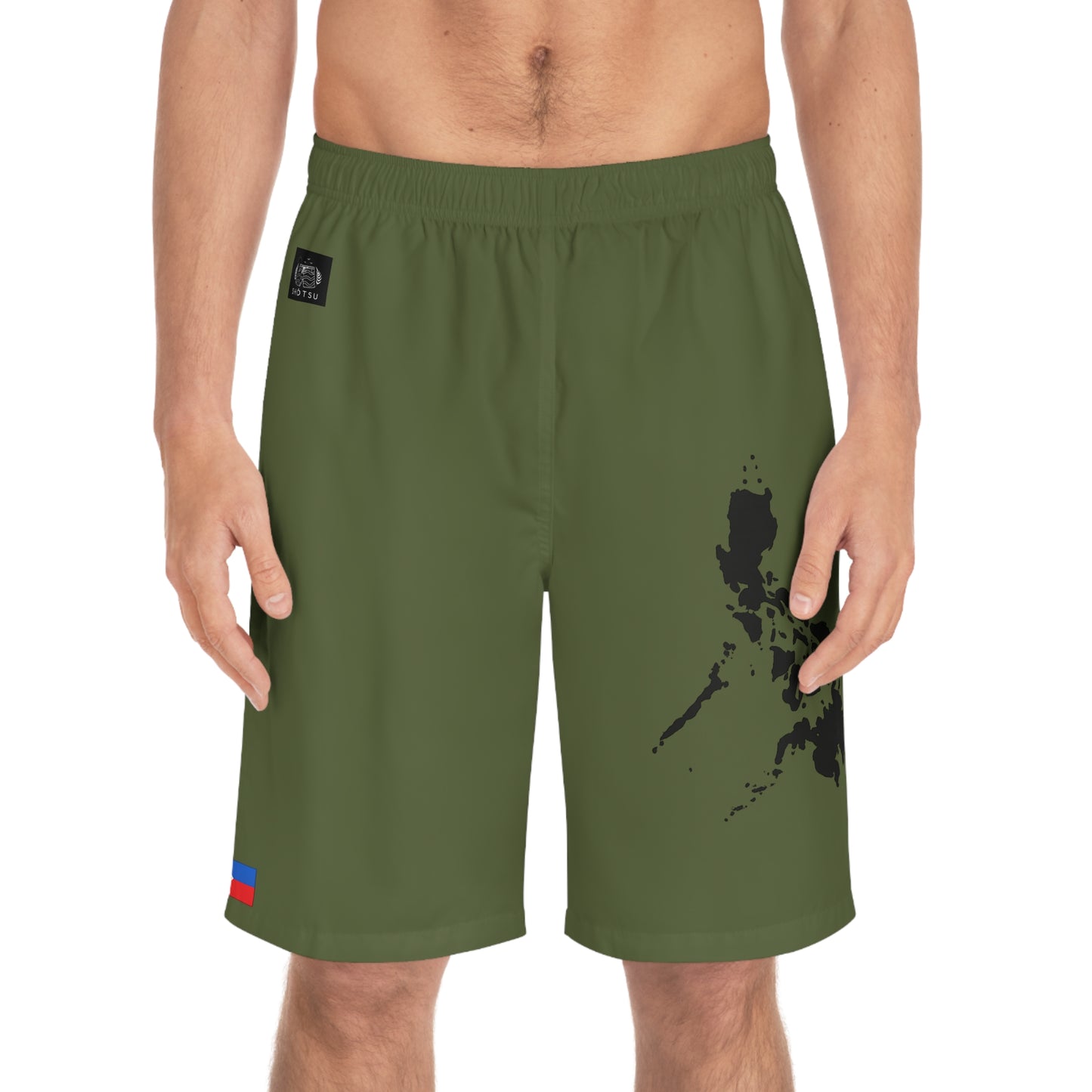 Filipino Pride Board Shorts Green