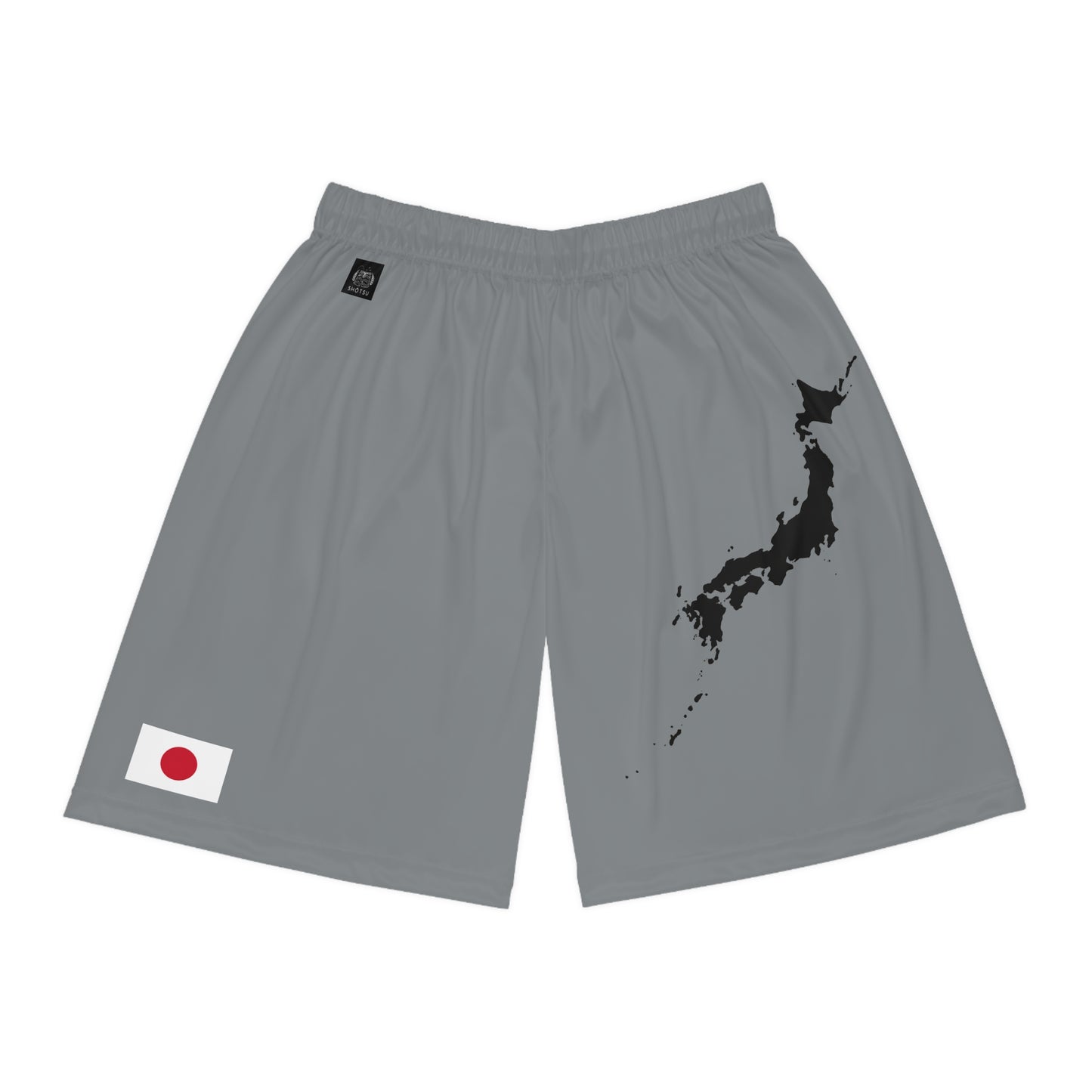 Japanese Pride Basketball Shorts Gray