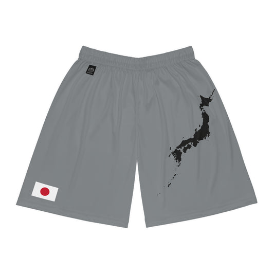 Japanese Pride Basketball Shorts Gray