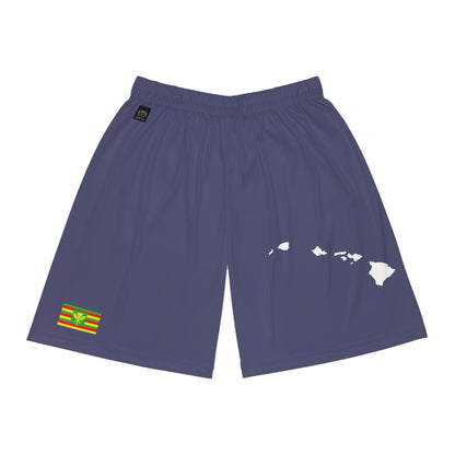 Hawaiian Pride Basketball Shorts Blue/White