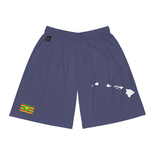 Hawaiian Pride Basketball Shorts Blue/White