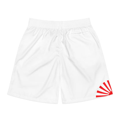 Rising Sun / Sakura Jogger Shorts White