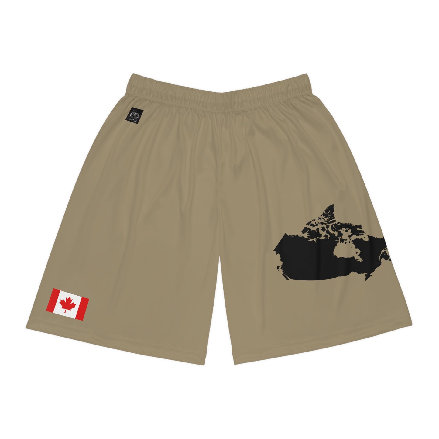 Canadian Pride Basketball Shorts Khaki