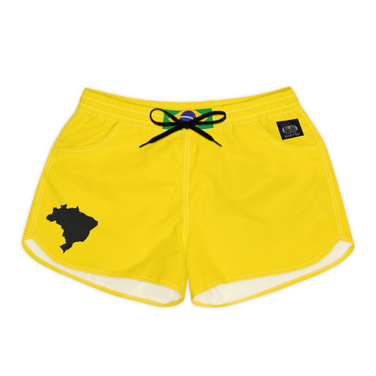 Brazilian Pride Women's Casual Shorts Yellow