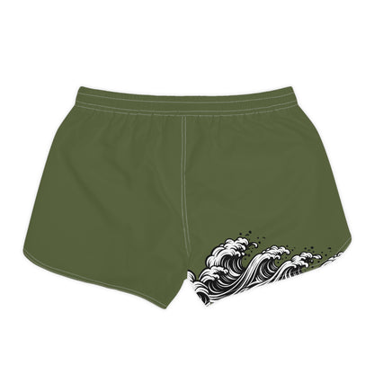 Wave of Kanagawa Women's Casual Shorts Green