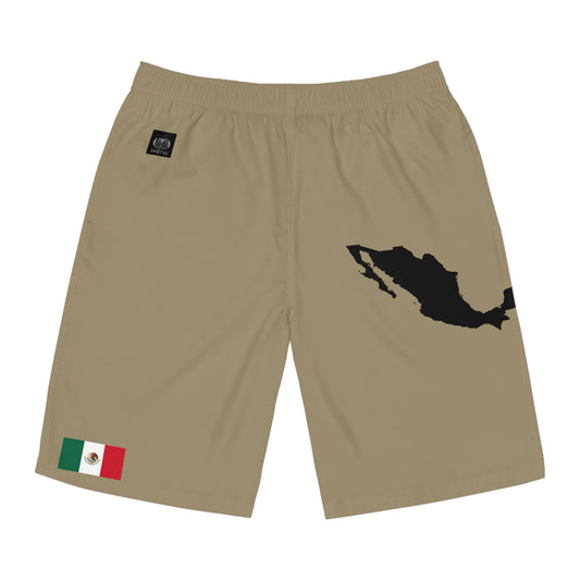 Mexican Pride Board Shorts Khaki