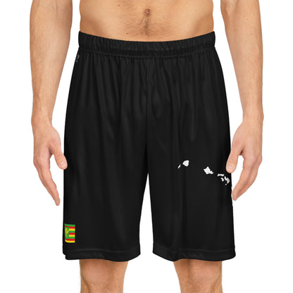 Hawaiian Pride Basketball Shorts Black