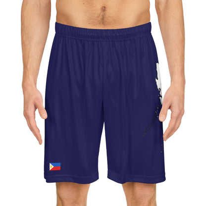 Filipino Pride Basketball Shorts Blue