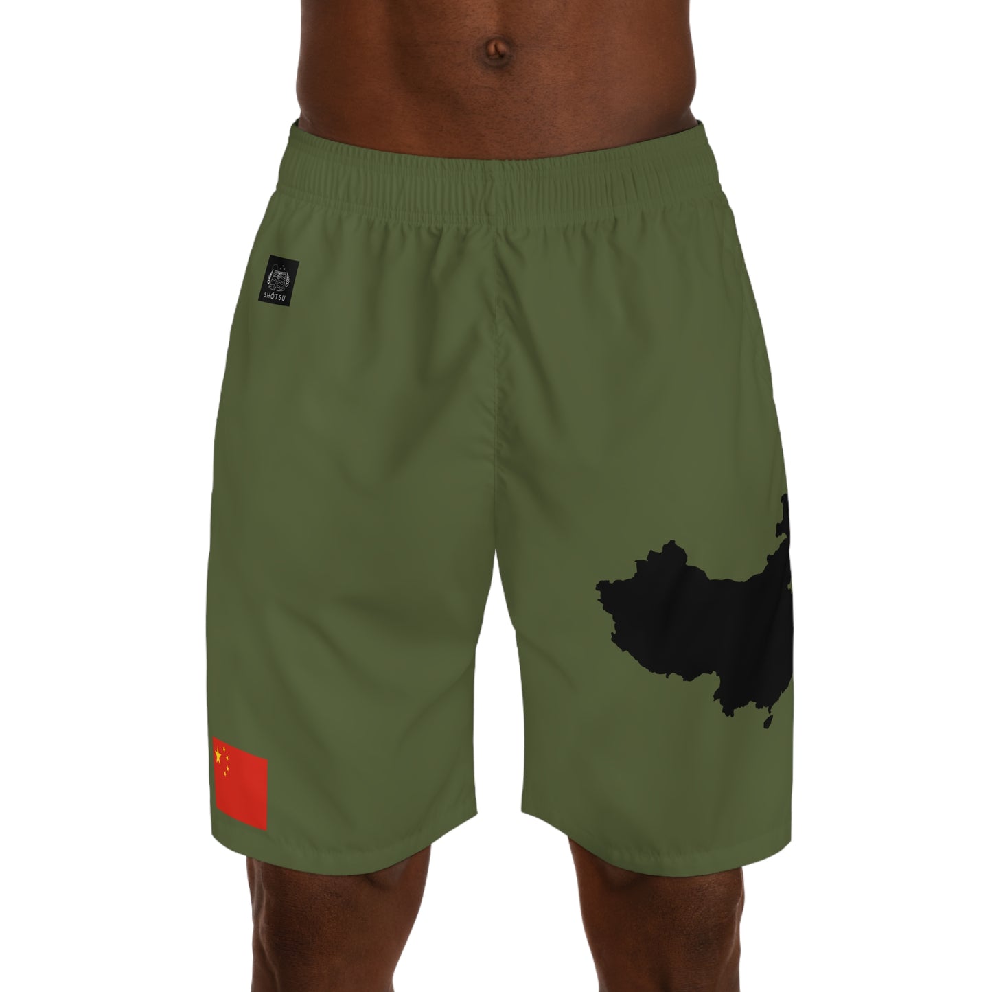 Chinese Pride Jogger Shorts Green