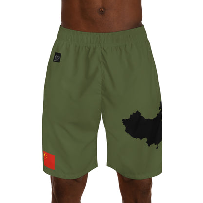 Chinese Pride Jogger Shorts Green