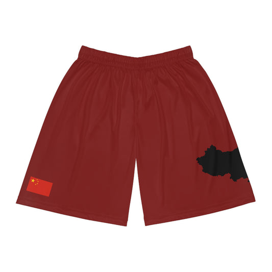 Chinese Pride Basketball Shorts Red