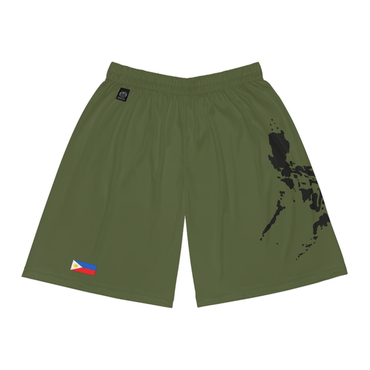 Filipino Pride Basketball Shorts Green