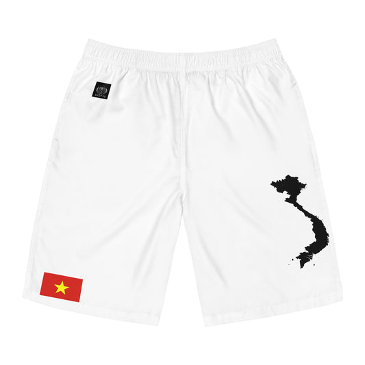 Vietnamese Pride Board Shorts White