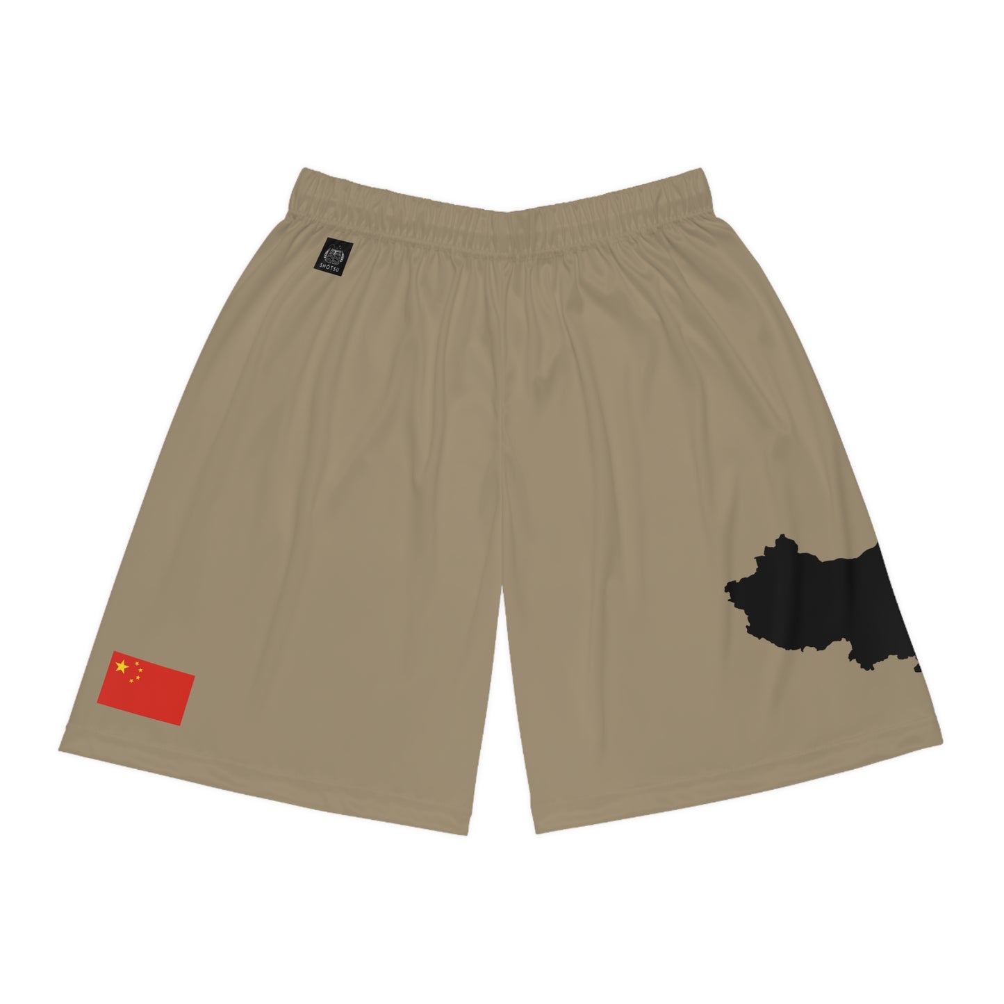 Chinese Pride Basketball Shorts Khaki