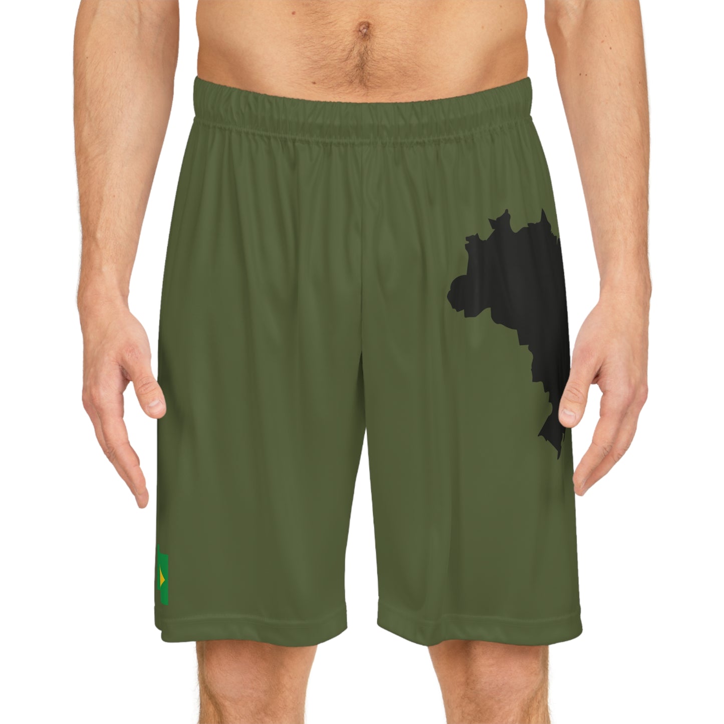 Brazilian Pride Basketball Shorts Green