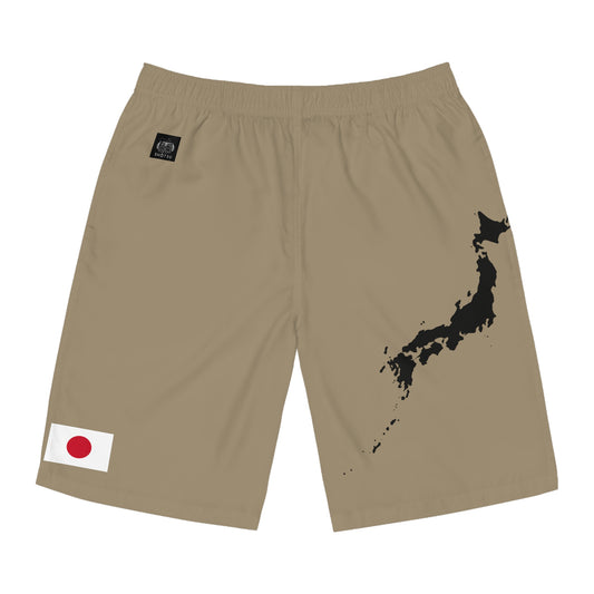 Japanese Pride Board Shorts Khaki