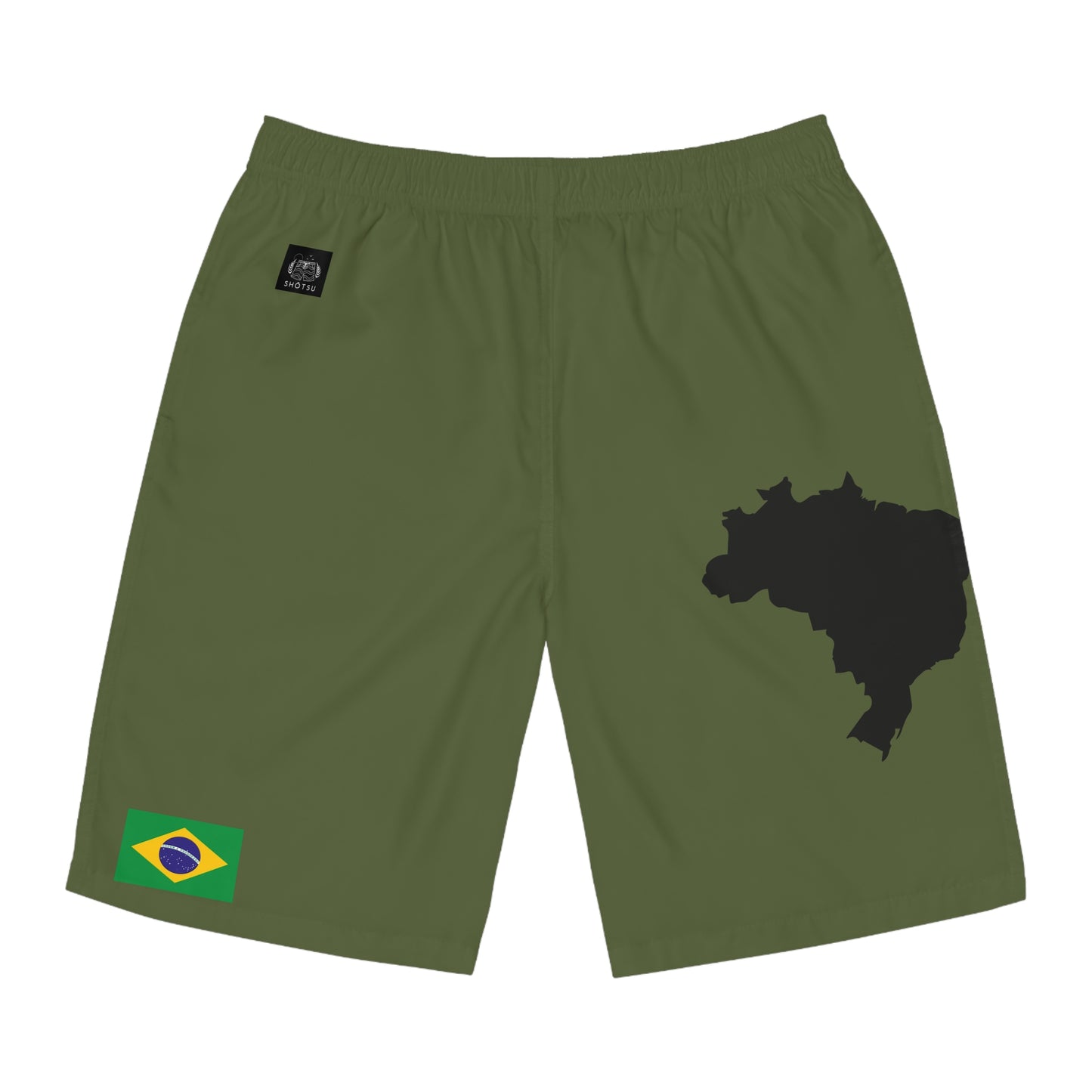 Brazilian Pride Board Shorts Green