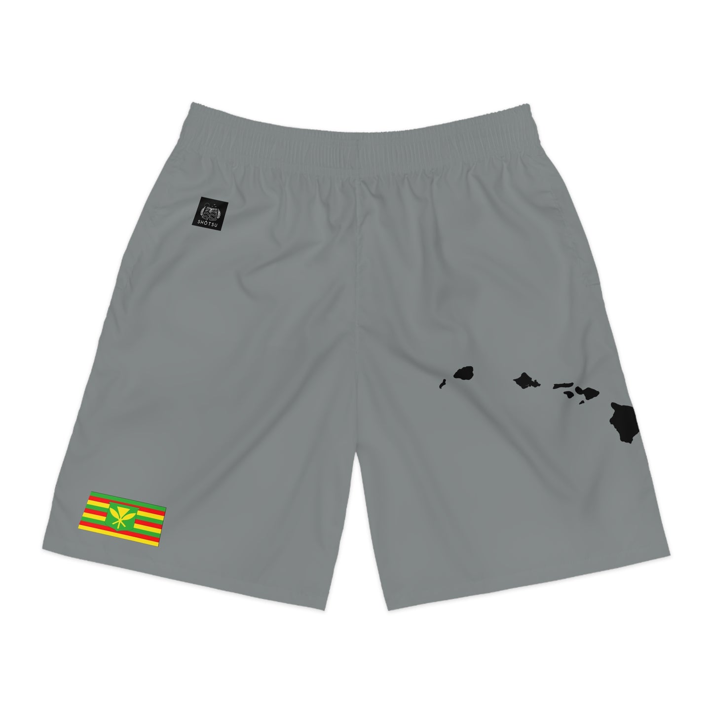 Hawaiian Pride Jogger Shorts Gray