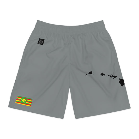 Hawaiian Pride Jogger Shorts Gray