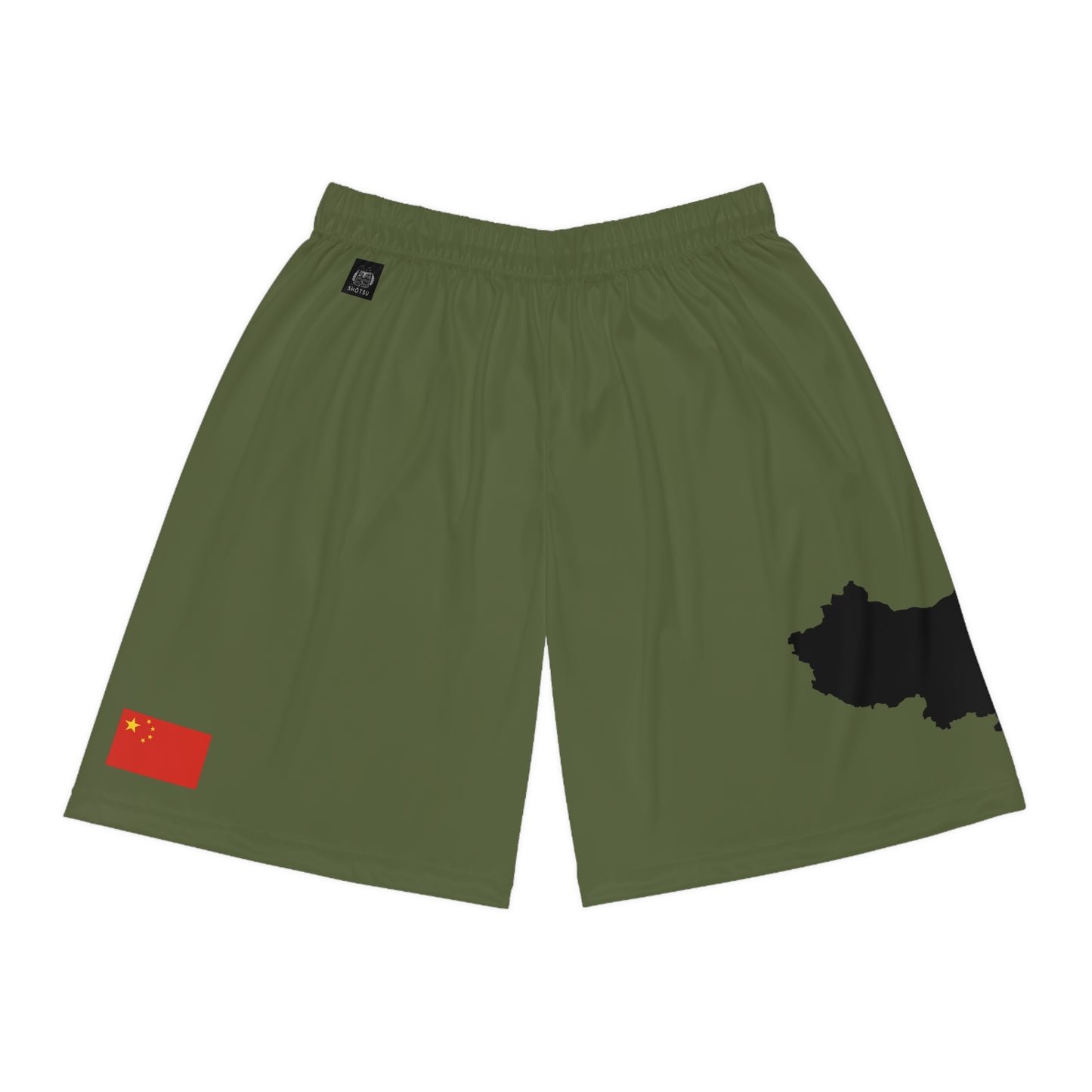 Chinese Pride Basketball Shorts Green