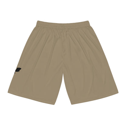 Mexican Pride Basketball Shorts Khaki