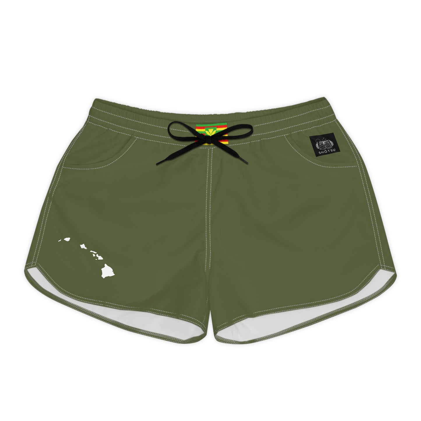Hawaiian Pride Women's Casual Shorts Green