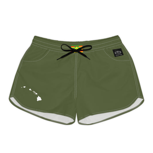 Hawaiian Pride Women's Casual Shorts Green