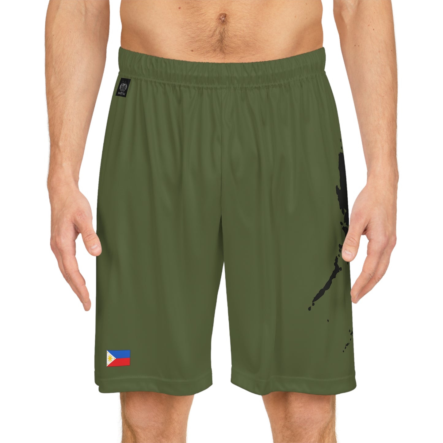Filipino Pride Basketball Shorts Green