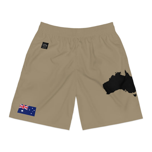 Australian Pride Jogger Shorts Khaki