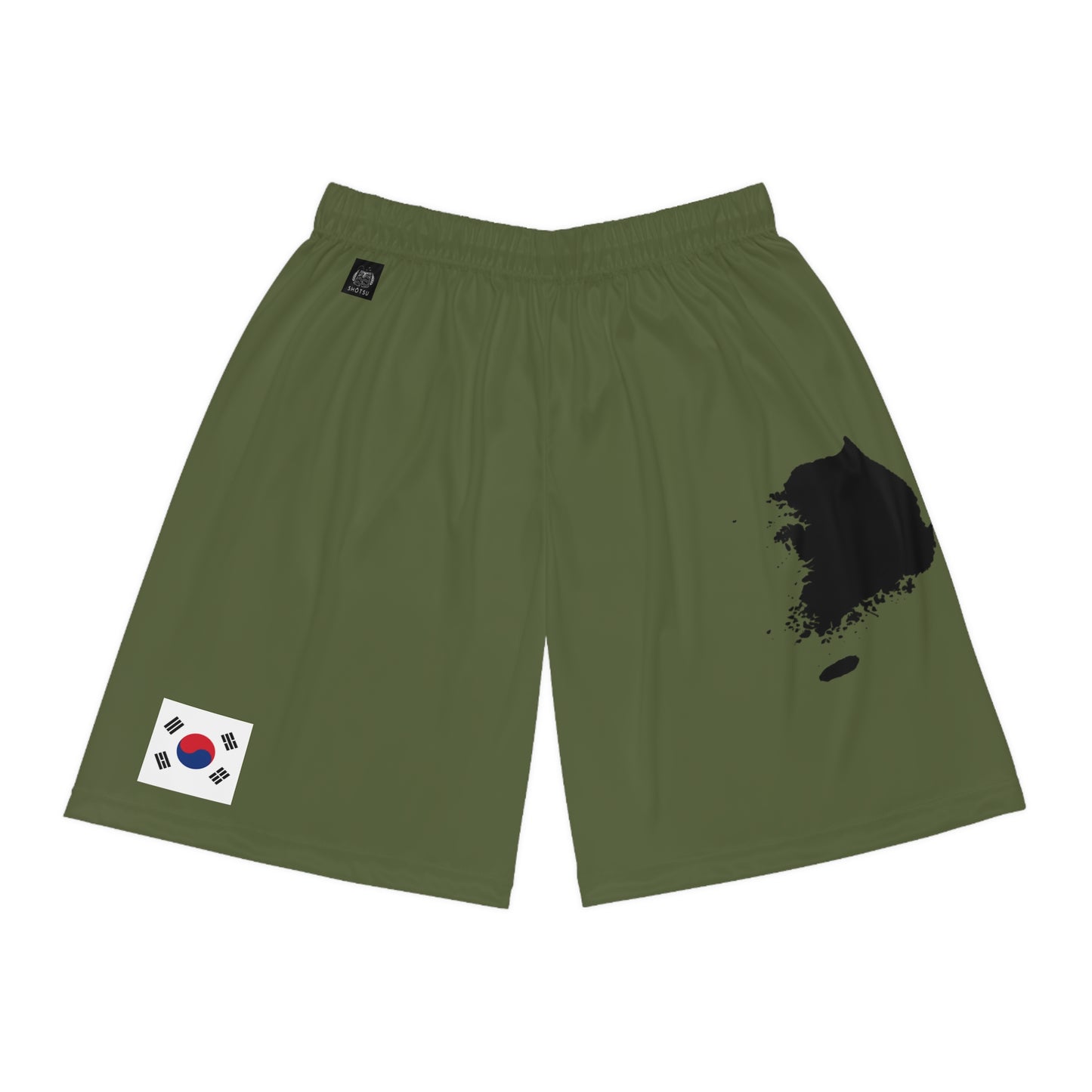 South Korean Pride Basketball Shorts Green