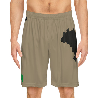 Brazilian Pride Basketball Shorts Khaki