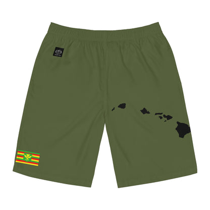 Hawaiian Pride Board Shorts Green