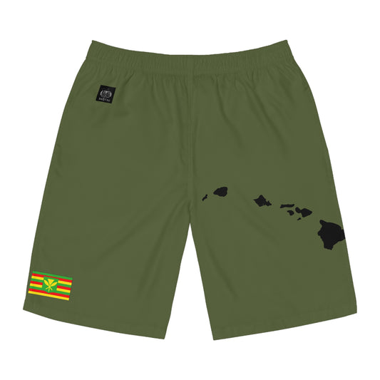 Hawaiian Pride Board Shorts Green