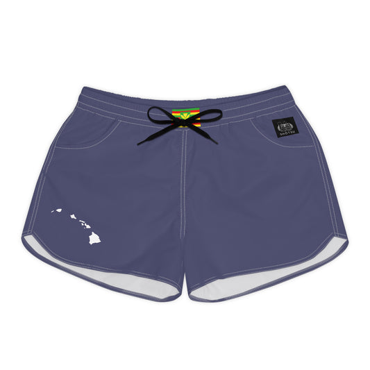 Hawaiian Pride Women's Casual Shorts Blue/White
