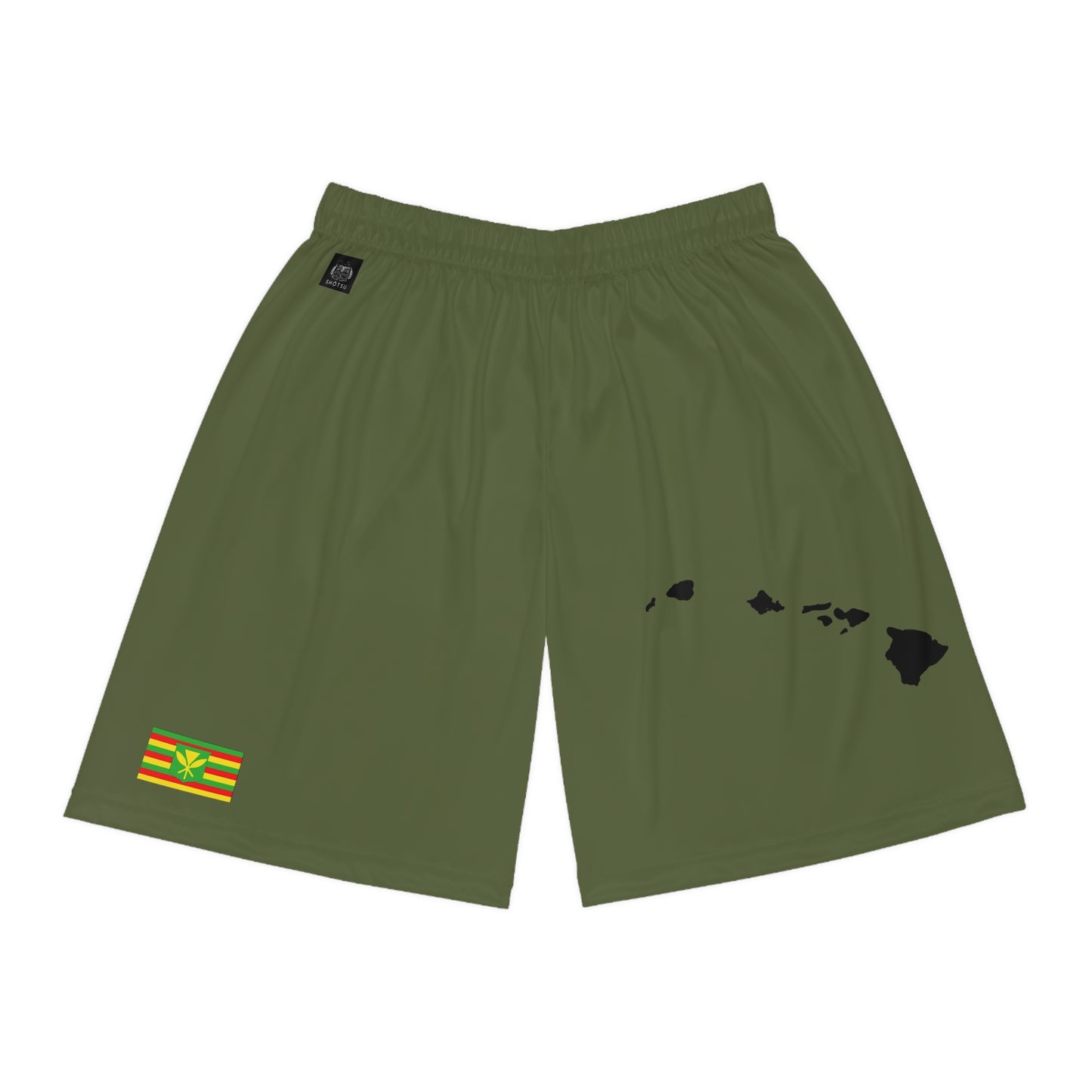 Hawaiian Pride Basketball Shorts Green