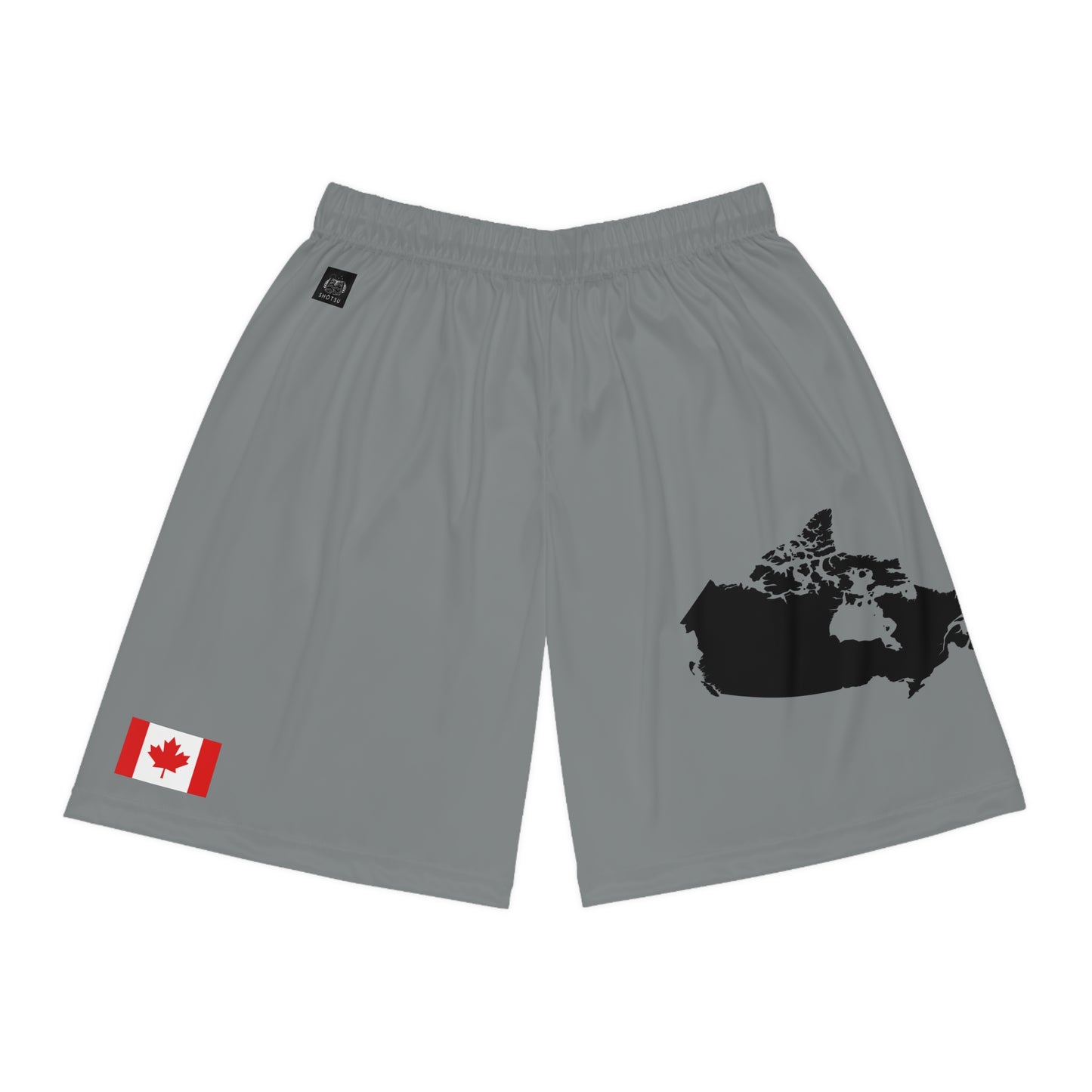 Canadian Pride Basketball Shorts Gray