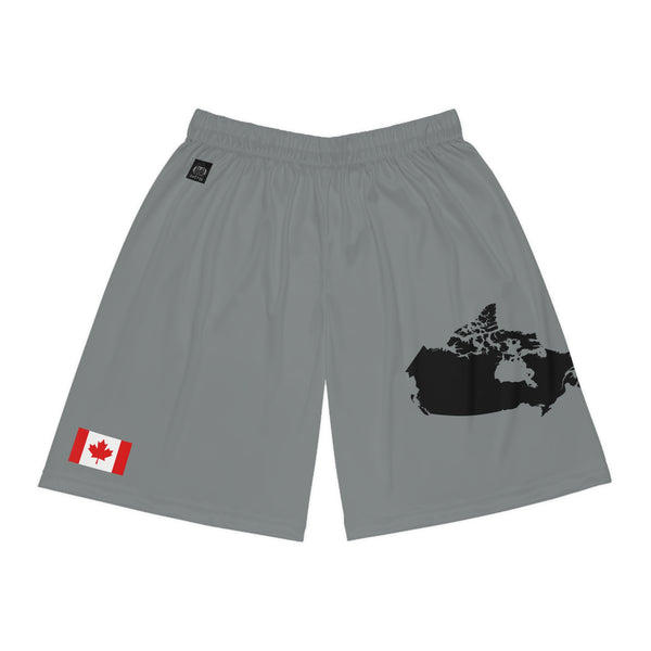 Canadian Pride Basketball Shorts Gray