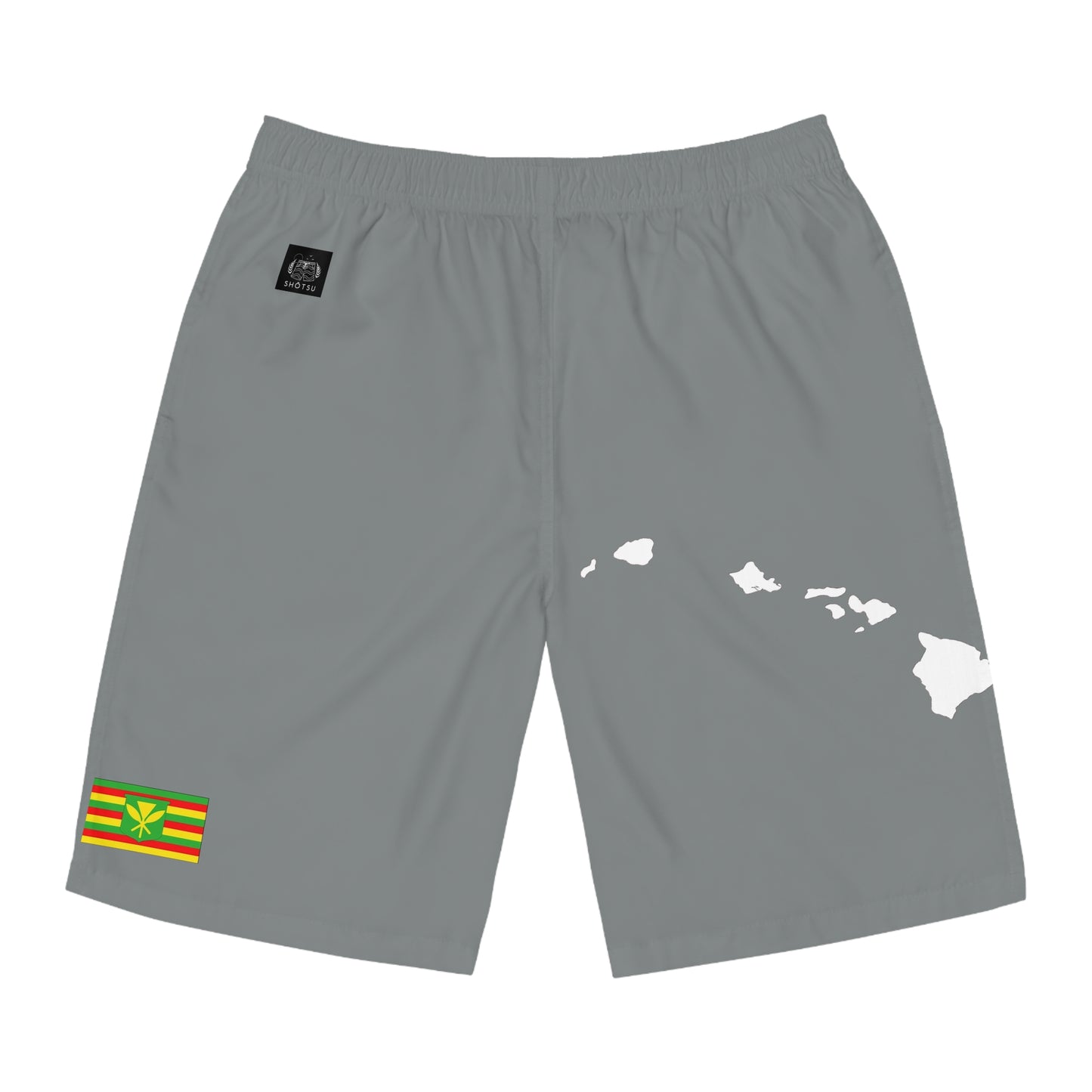 Hawaiian Pride Board Shorts GrayWhite